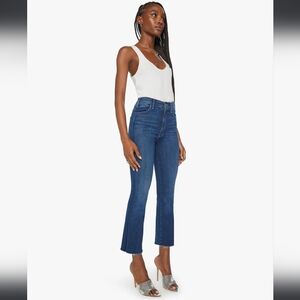 MOTHER The Hustler High-Rise Ankle-Fray Jeans In HOME MOVIES - 27